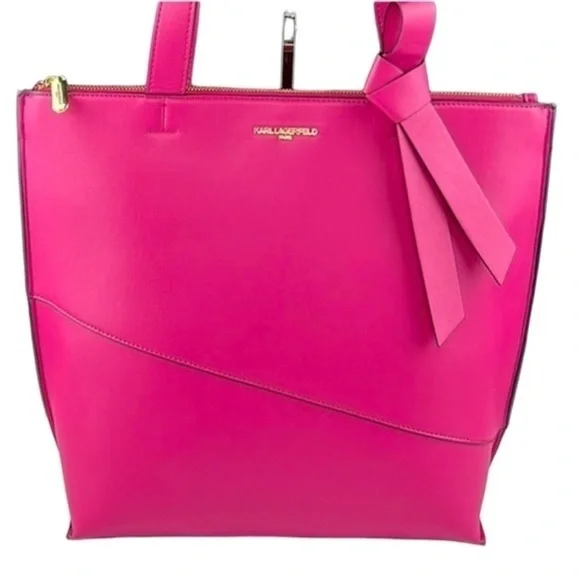 Karl Lagerfeld - ‘Knot - Fuchsia’ 13”x 15”x 5”. NWT. Firm!